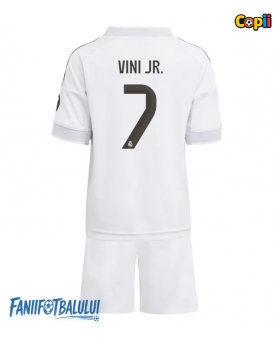 Real Madrid Vinicius Junior #7 Echipament de Fotbal Replică 2025-26 Copii Acasa (+ Șorturi)